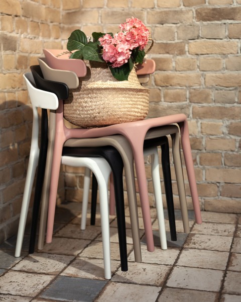 Стул пластиковый Neo SL-7082 pink 90531