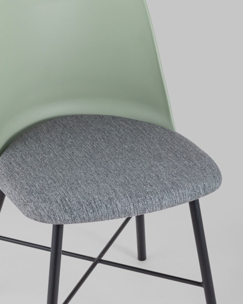 Обеденный стул Shell 8336 greyish green 70077