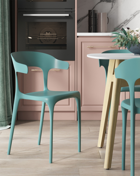 Стул пластиковый Neo SL-7082 dark blue 66014