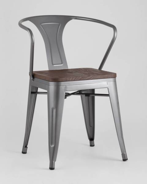 Обеденный стул Tolix Arm Wood YD-H440AR-W YG-15