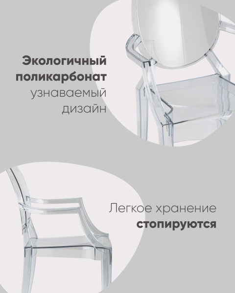 Обеденный стул Victoria Ghost XH-8072 transp