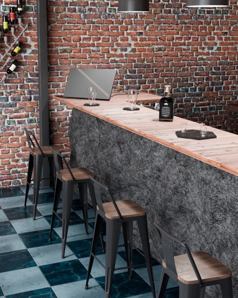 Барный стул Tolix YD-H765E-W LG-01