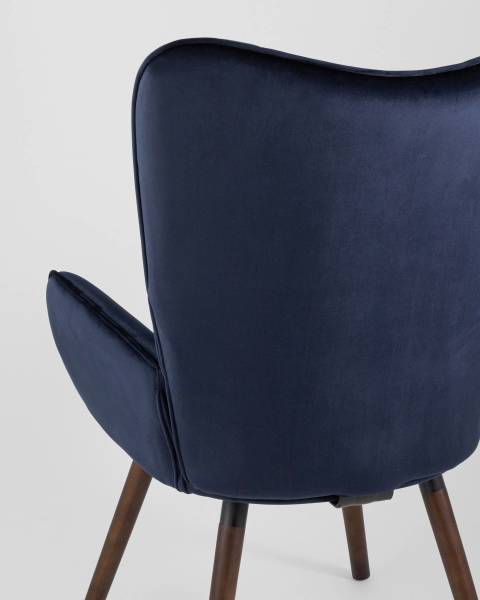 Обеденный стул Гранд KAS VELVET BLUE