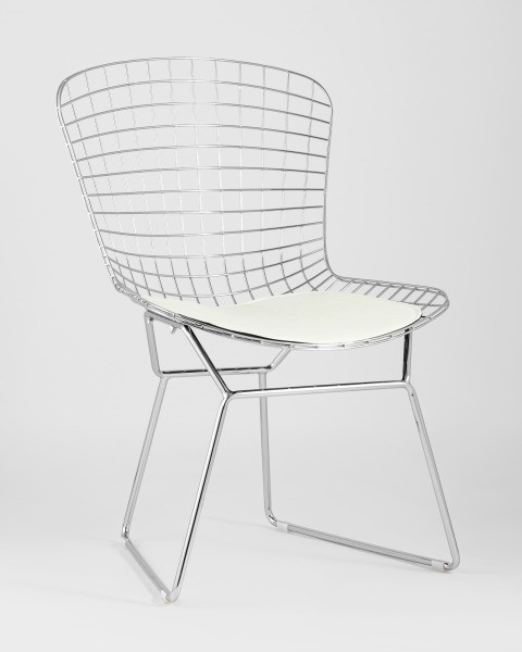 Обеденный стул Bertoia BTY-18-P6 CH/WH