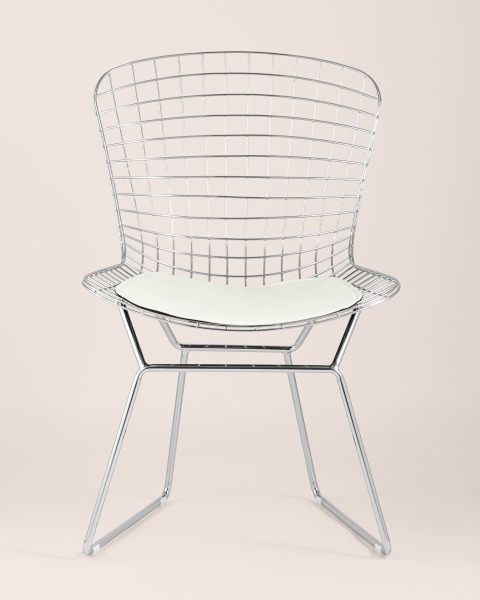 Обеденный стул Bertoia BTY-18-P6 CH/WH
