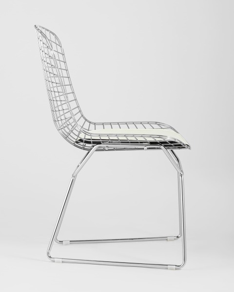 Обеденный стул Bertoia BTY-18-P6 CH/WH