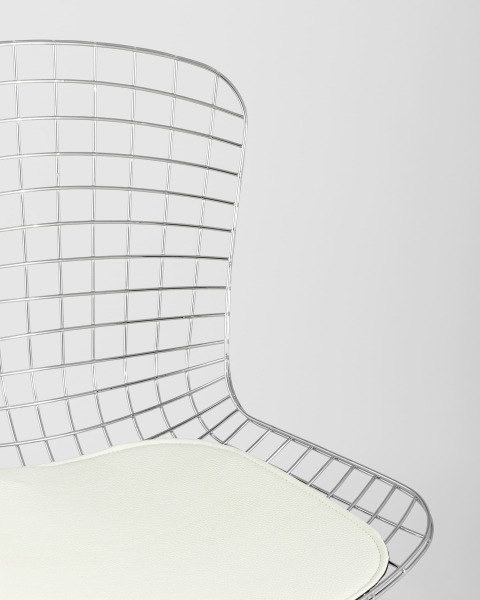 Обеденный стул Bertoia BTY-18-P6 CH/WH