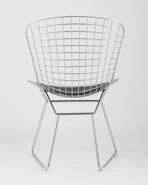 Обеденный стул Bertoia BTY-18-P6 CH/BL