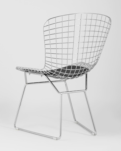 Обеденный стул Bertoia BTY-18-P6 CH/BL