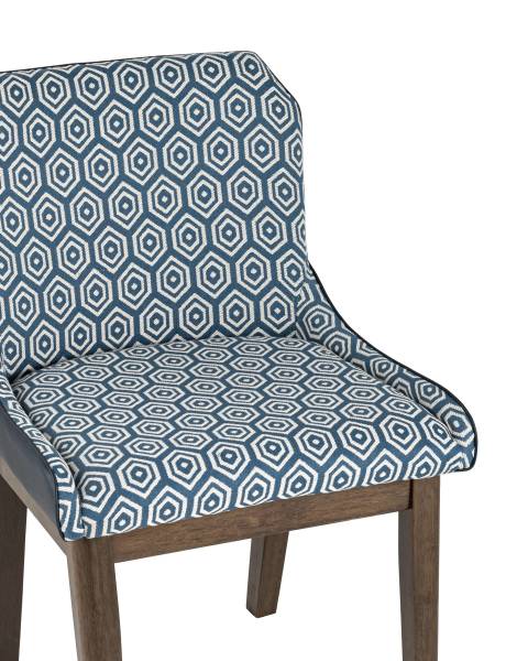 Комплект стульев NYMERIA LW1810 G801-25 + PU NAVY BLUE X2