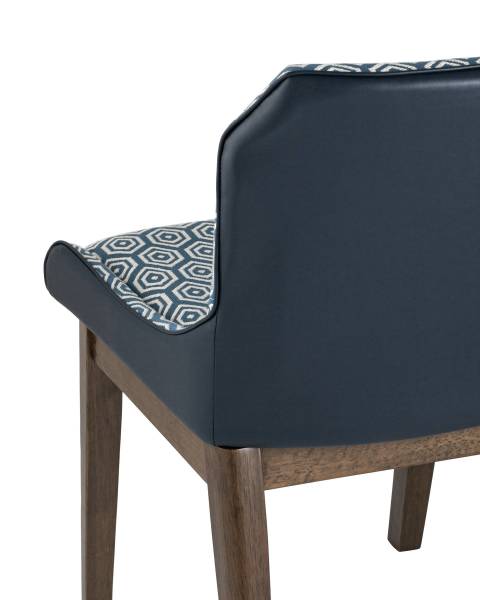 Комплект стульев NYMERIA LW1810 G801-25 + PU NAVY BLUE X2