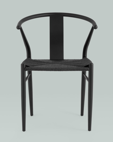 Обеденный стул Wishbone Style FDC9367 black