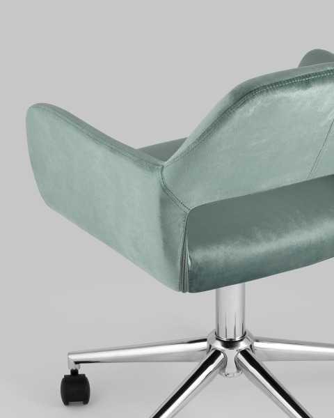 Кресло офисное ROSS ROSS CHROME VELVET CACTUS