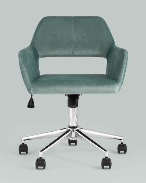 Кресло офисное ROSS ROSS CHROME VELVET CACTUS