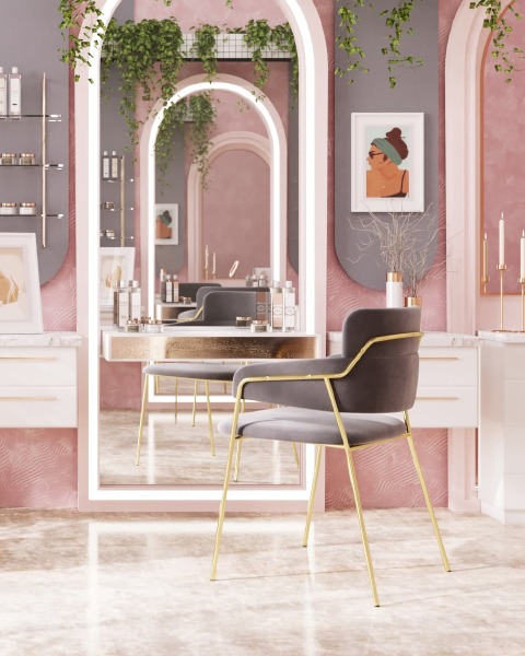 Обеденный стул Полин FDC6085 LIGHT GREY FUT-79