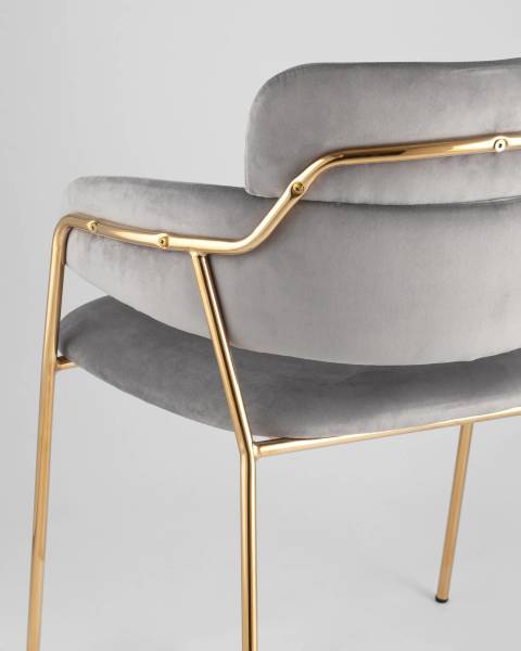 Обеденный стул Полин FDC6085 LIGHT GREY FUT-79