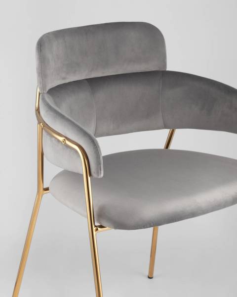 Обеденный стул Полин FDC6085 LIGHT GREY FUT-79