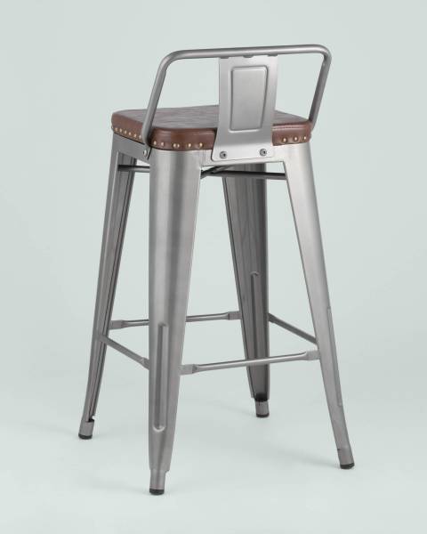 Полубарный стул Tolix Soft LF626A GREY 7083+PU7002