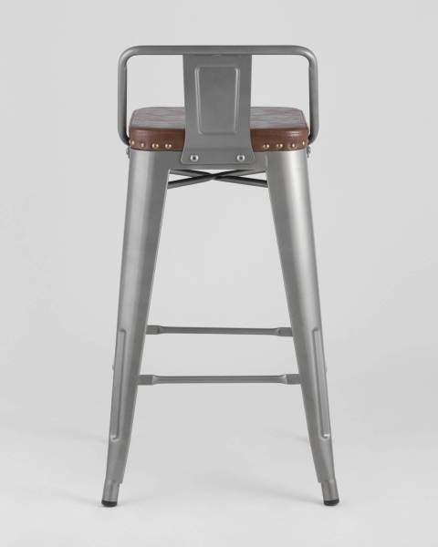 Полубарный стул Tolix Soft LF626A GREY 7083+PU7002
