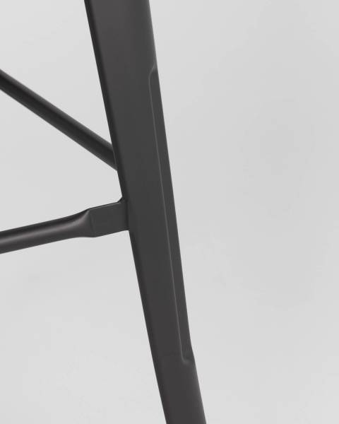 Полубарный стул Tolix Soft LF626A MATTE BLACK 3474+PU7005