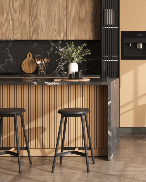 Полубарный стул Knobb 9117H65 black