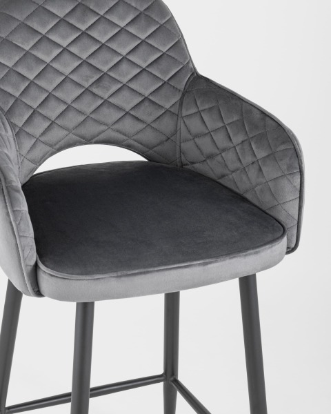 Полубарный стул Венера диамант MC16-2YSC VELVET HLR-21 DUAL