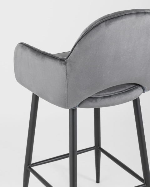 Полубарный стул Венера диамант MC16-2YSC VELVET HLR-21 DUAL