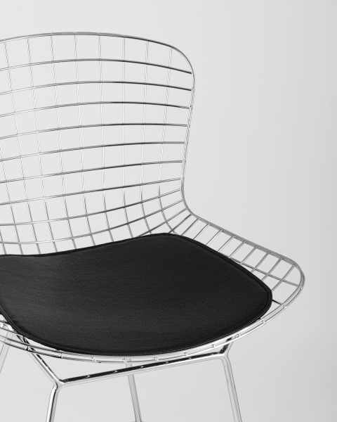 Полубарный стул Bertoia BTY-24L-P6 CH/BL