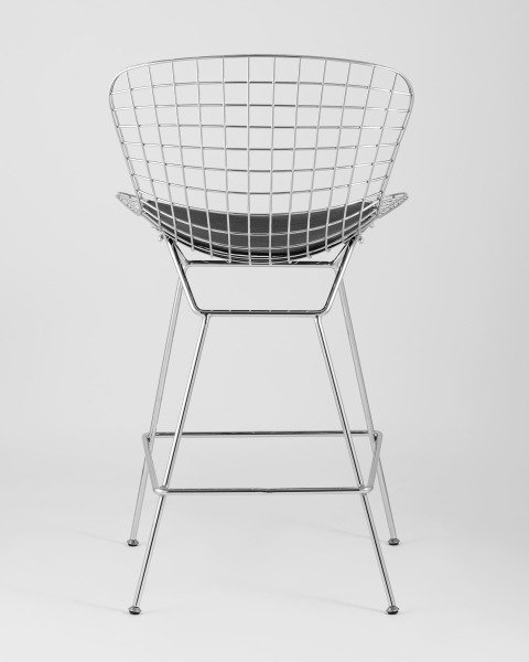 Полубарный стул Bertoia BTY-24L-P6 CH/BL