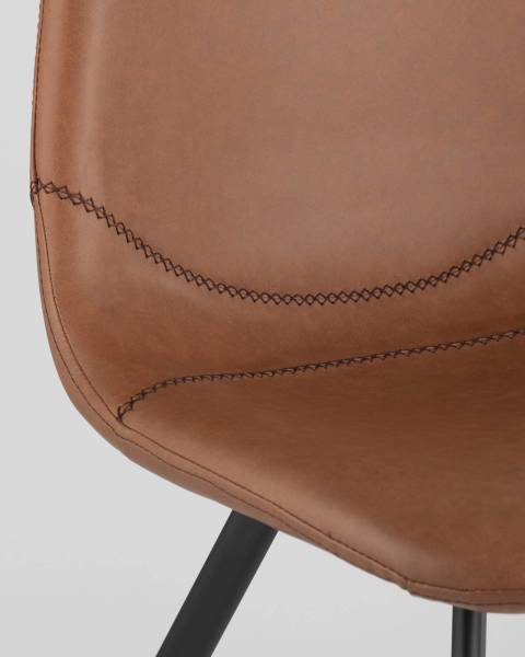 Обеденный стул Саксон SAXON PU BROWN