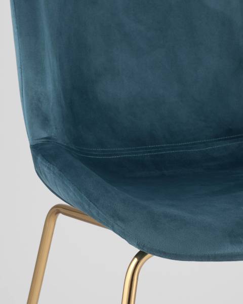 Обеденный стул Beetle 8329 VELVET BLUE
