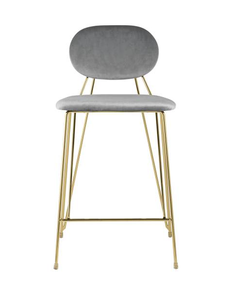 Полубарный стул Элис FDC8001 LIGHT GREY FUT-79