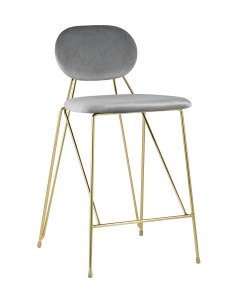 Полубарный стул Элис FDC8001 LIGHT GREY FUT-79
