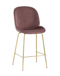 Полубарный стул Beetle 8329A VELVET DARK PINK