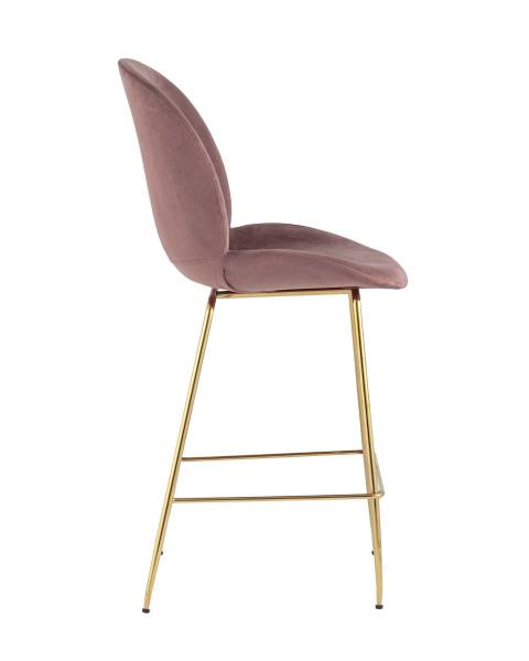 Полубарный стул Beetle 8329A VELVET DARK PINK