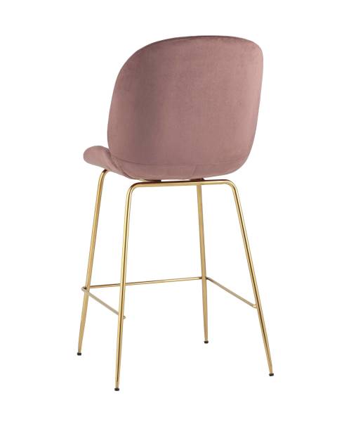 Полубарный стул Beetle 8329A VELVET DARK PINK