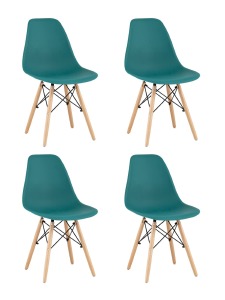 Комплект стульев Style DSW Y801 dark green X4