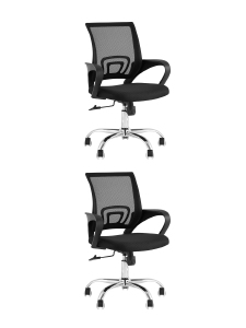 Кресло офисное Simple WH-805-2 black X2