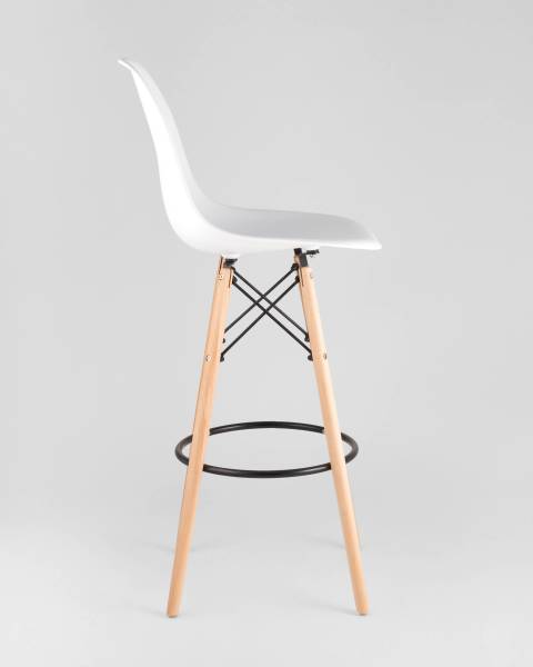 Барный стул DSW 8056H WHITE SEAT DUAL