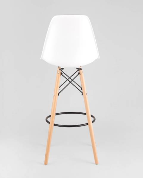 Барный стул DSW 8056H WHITE SEAT DUAL