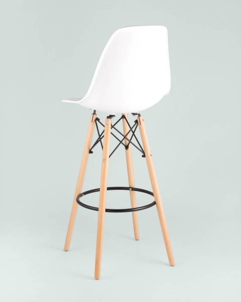 Барный стул DSW 8056H WHITE SEAT DUAL