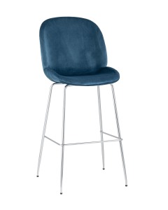 Барный стул Beetle 8329C VELVET BLUE CH/L