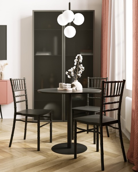 Стул пластиковый Bride Y828 black