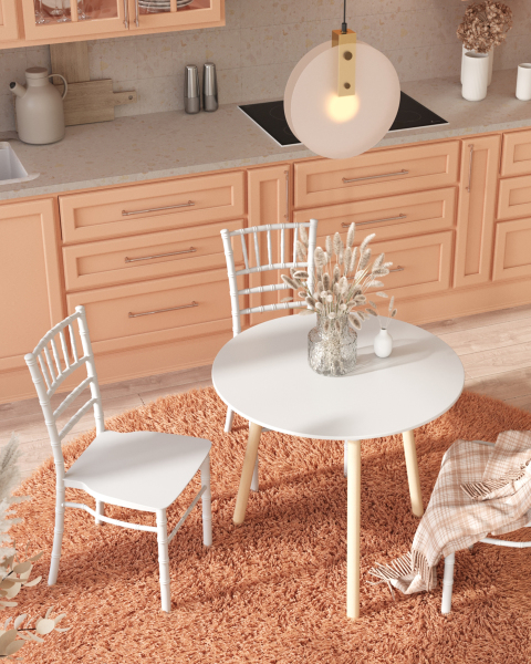 Стул пластиковый Bride Y828 white