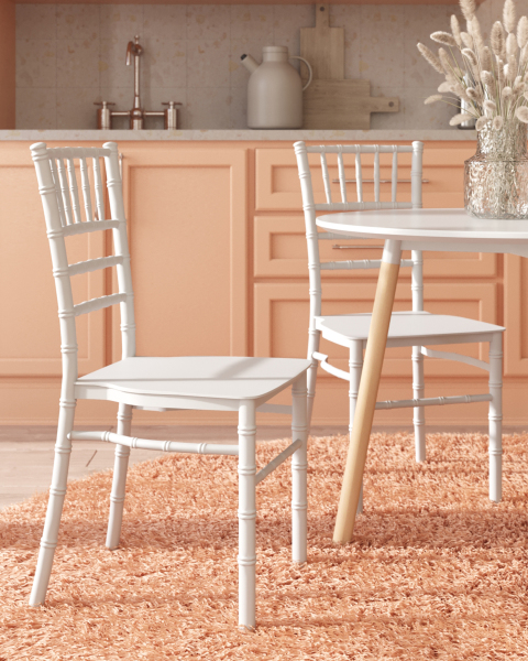 Стул пластиковый Bride Y828 white