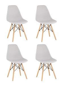 Комплект стульев Style DSW Y801 light grey X4