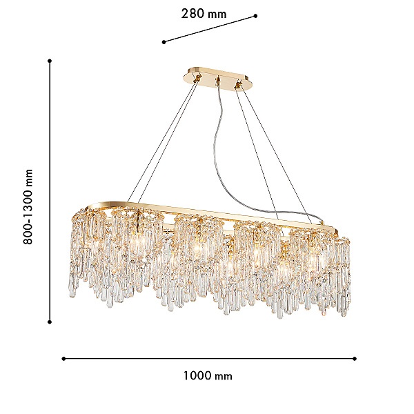 Подвесная люстра Diadem 4724-10P
