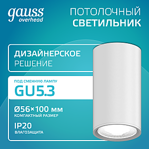 Накладной светильник Gauss HD062