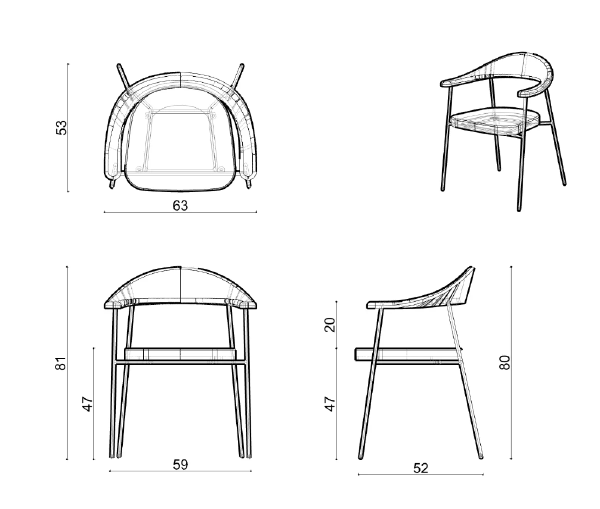 Обеденный стул Olea Olea Indoor Chair