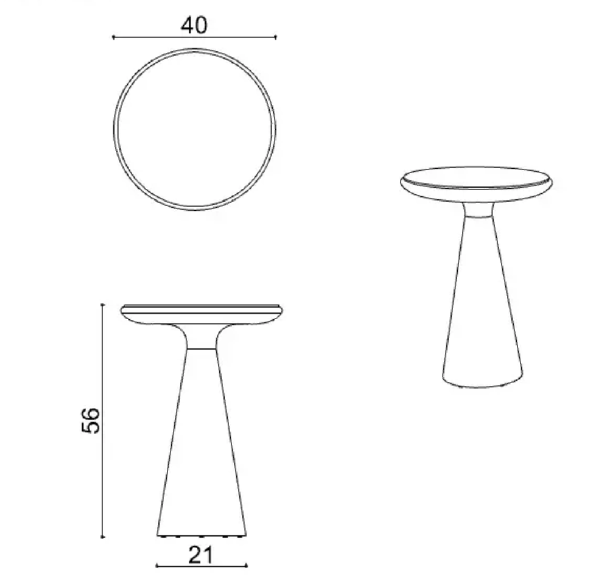 Журнальный стол Drum Drum Side Table Big